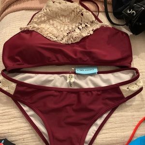 Two piece bathing suit